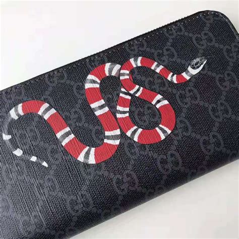 gucci supreme kingsnake|gucci wallet kingsnake.